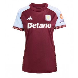 Fotbalové Dres Aston Villa Dámské Domácí Oblečení 2025-26 Krátký Rukáv